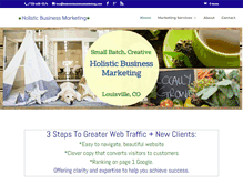 Tablet Screenshot of holisticbusinessmarketing.com